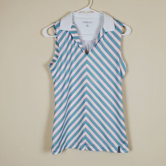 Maggie Lane Collard Stripe Tank Size Small - Picture 1 of 6